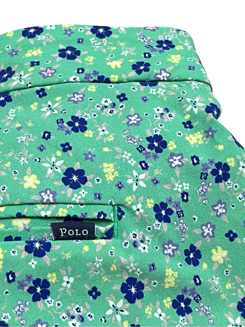 Polo Ralph Lauren Shorts Golf Swim Hybrid Wicking Mens 38x10 Green Floral Lined